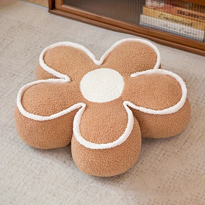 "Soft Flower-Shaped Floor Cushion – Cozy Decorative Pillow for Living Room, Bedroom, and Sofa – Ideal for Winter Warmth and Home Decor" - LuxeHome Furniture