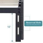 (Queen/Full)  Platform Bed Frame — 3 Under‑Bed Drawers, Headboard Compatible, Wooden Slats, No Box Spring - LuxeHome Furniture