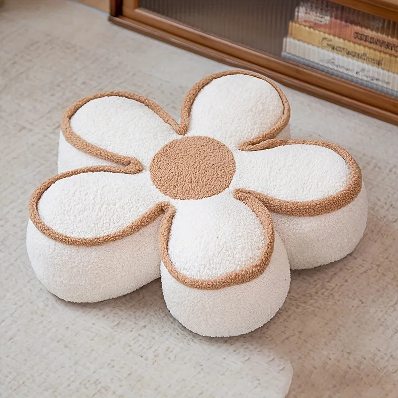 "Soft Flower-Shaped Floor Cushion – Cozy Decorative Pillow for Living Room, Bedroom, and Sofa – Ideal for Winter Warmth and Home Decor" - LuxeHome Furniture