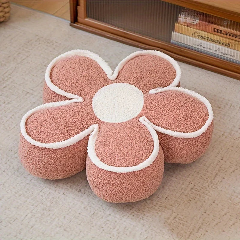 "Soft Flower-Shaped Floor Cushion – Cozy Decorative Pillow for Living Room, Bedroom, and Sofa – Ideal for Winter Warmth and Home Decor" - LuxeHome Furniture