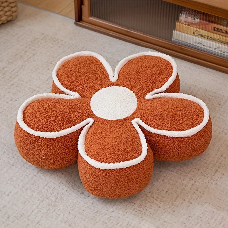 "Soft Flower-Shaped Floor Cushion – Cozy Decorative Pillow for Living Room, Bedroom, and Sofa – Ideal for Winter Warmth and Home Decor" - LuxeHome Furniture