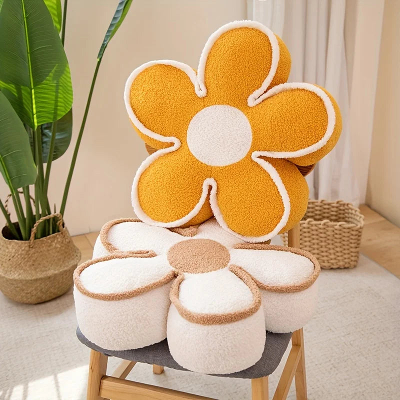 "Soft Flower-Shaped Floor Cushion – Cozy Decorative Pillow for Living Room, Bedroom, and Sofa – Ideal for Winter Warmth and Home Decor" - LuxeHome Furniture