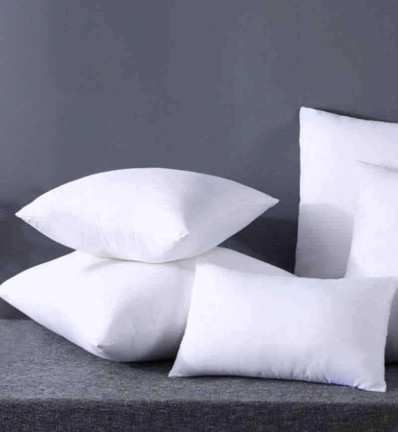 "White Pillow Inserts – Available in Multiple Sizes: Small Rectangle, Medium Square, Large Square, Extra Long Body Throw Pillow Inserts for Sofa, Bed, and Couch" - LuxeHome Furniture