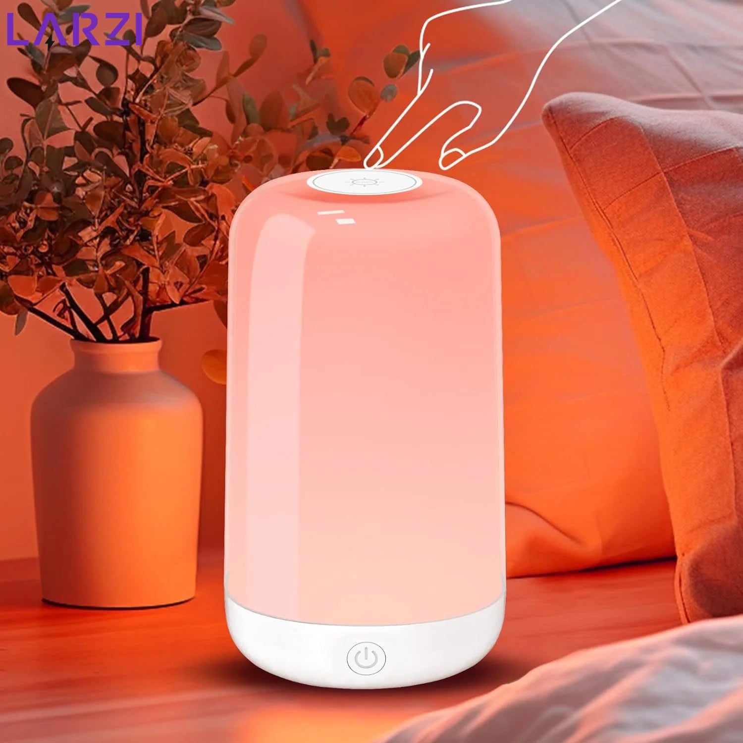 "Smart Touch RGB Bedside Lamp — Dimmable Rechargeable LED Night Light for Bedroom, Kids, Desk & Camping" - LuxeHome Furniture