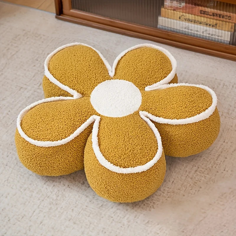 "Soft Flower-Shaped Floor Cushion – Cozy Decorative Pillow for Living Room, Bedroom, and Sofa – Ideal for Winter Warmth and Home Decor" - LuxeHome Furniture
